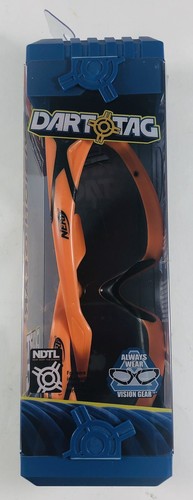 NERF Dart Tag Vision Gear Black and Orange Glasses New