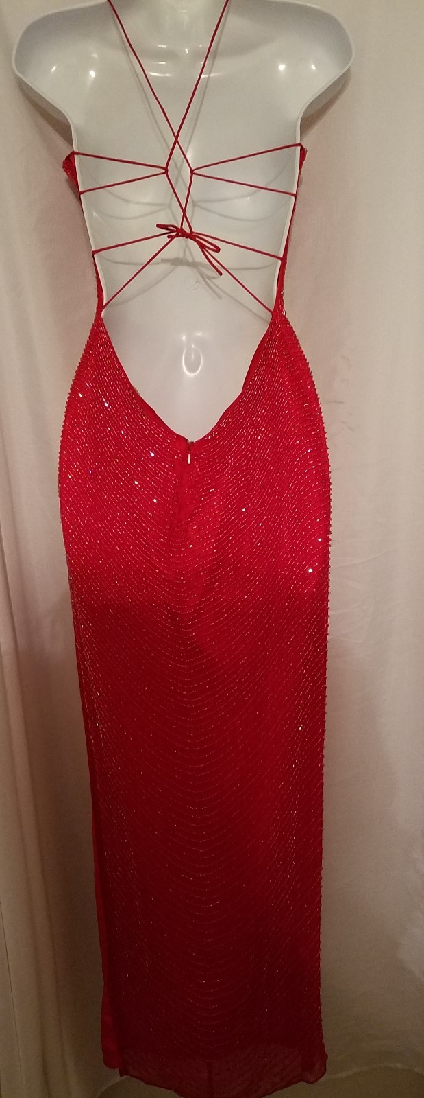 Alyce Designs Size 4 Long Red Gown