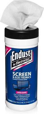 Endust for Electronics; Screen & Surface Cleaning Wipes, Great LCD and Plasmawip
