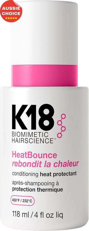 K18 Heatbounce Heat Protectant Spray 120ml 232°C Detangles Smooths Hair