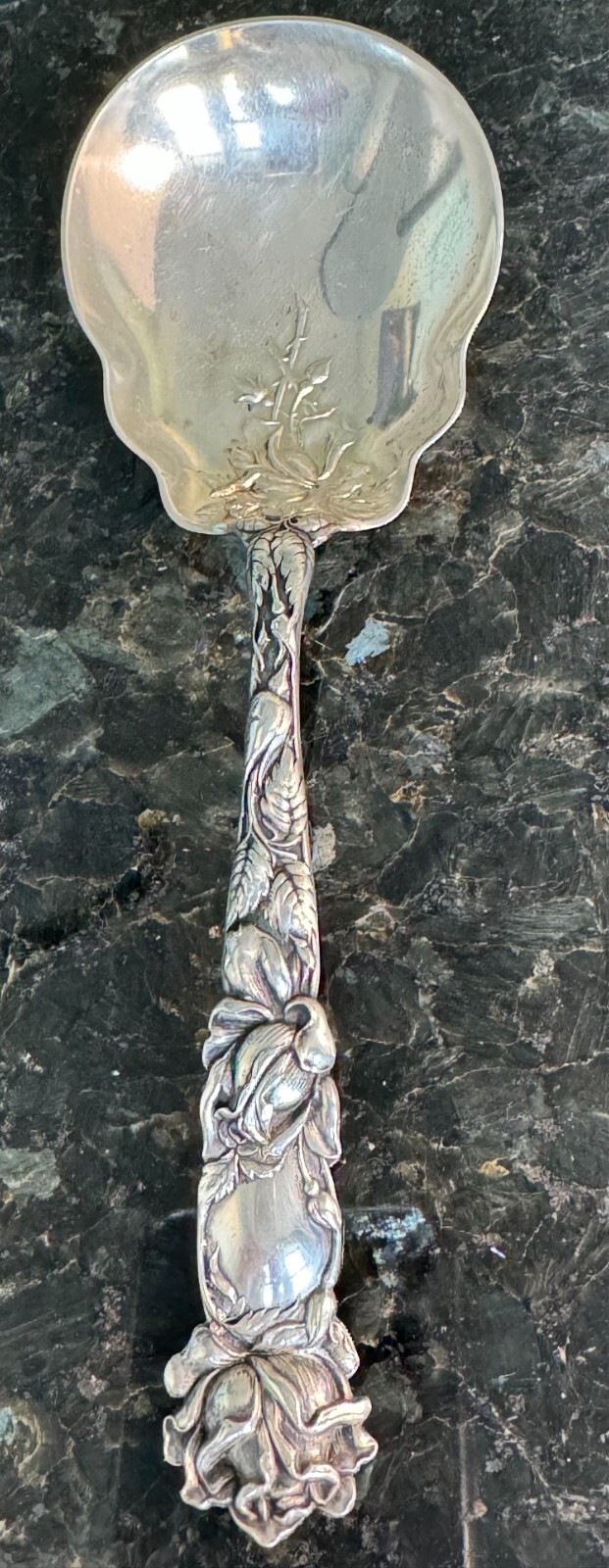 Antique Alvin ''Bridal Rose'' 925 Sterling Silver Berry/Casserole