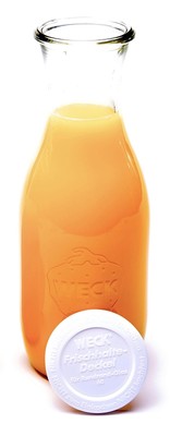 766 (36 Oz) Juice Glass Jar with Glass Lid, Keep Fresh Lid, Rubber Ring and S...