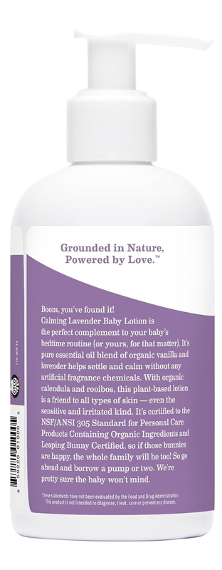 Calming Lavender Baby Lotion for Dry Skin, Calendula Cream for Newborn Skin Care