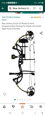 Bear Archery AV24A210F7R Cruzer G3 RTH Package RH 5-70 LBS Fred Bear
