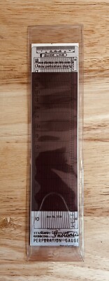 Stanley Gibbsons Instanta Transparent STAMP Perforation Gauge - Nice!
