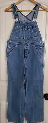 Vintage Overalls & Jumpsuits Old Navy Overalls Denim Women’s Size 12 Carpenter Straight Leg Blue Pants Bib $25.00 AT vintagedancer.com