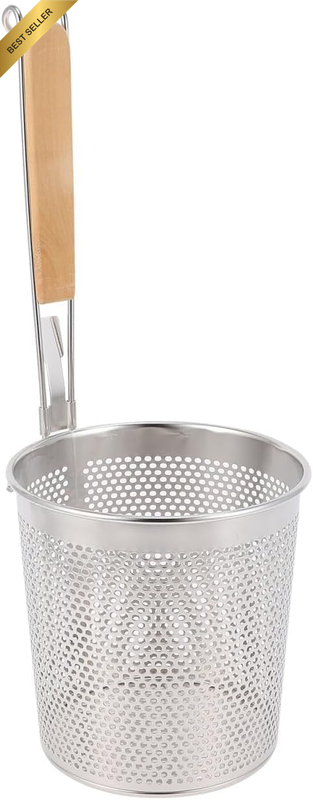 Pasta Boil Basket Stainless Steel Mesh Strainer Filtering Food Noodle Straining