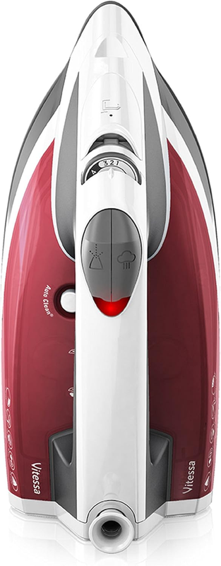 Digital LED Iron,Clothing Iron with Auto Shut Off and Spray Mist Features, Silve
