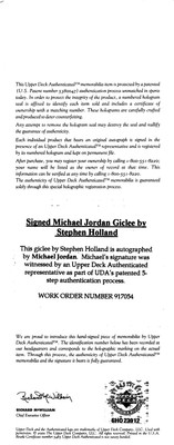 Bulls Michael Jordan Signed & Framed 27x41 Canvas Holland Artist Proof 21/23 UDA