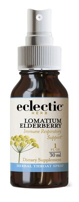 Eclectic Herb Lomatium Elderberry Спрей для горла 1 унция жидкости