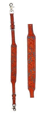 Western  Tack Floral Tooled Leather Wither Breast Collar Strap  10504