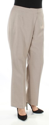 

LE SUIT Женские бежевые прямые брюки для работы Petites, Бежевый, 485641298