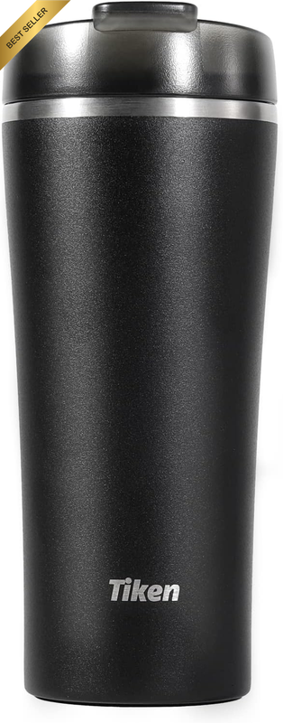 16 Oz Insulated Tumbler, Stainless Steel Coffee Tumblers with Stronghold Lid, Tr
