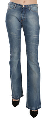 

VERSACE JEANS COUTURE Джинсы Синие расклешенные джинсовые брюки со средней талией s. W26 $500, Синий