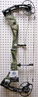 New 2025 Elite Archery Carbon Eon Bow, RH, DL 25.5''-31'', 70# Outdoor Green