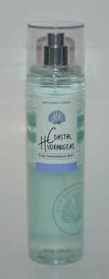 1 NEW BATH & BODY WORKS COASTAL HYDRANGEAS FINE FRAGRANCE MIST SPRAY 8OZ LARGE