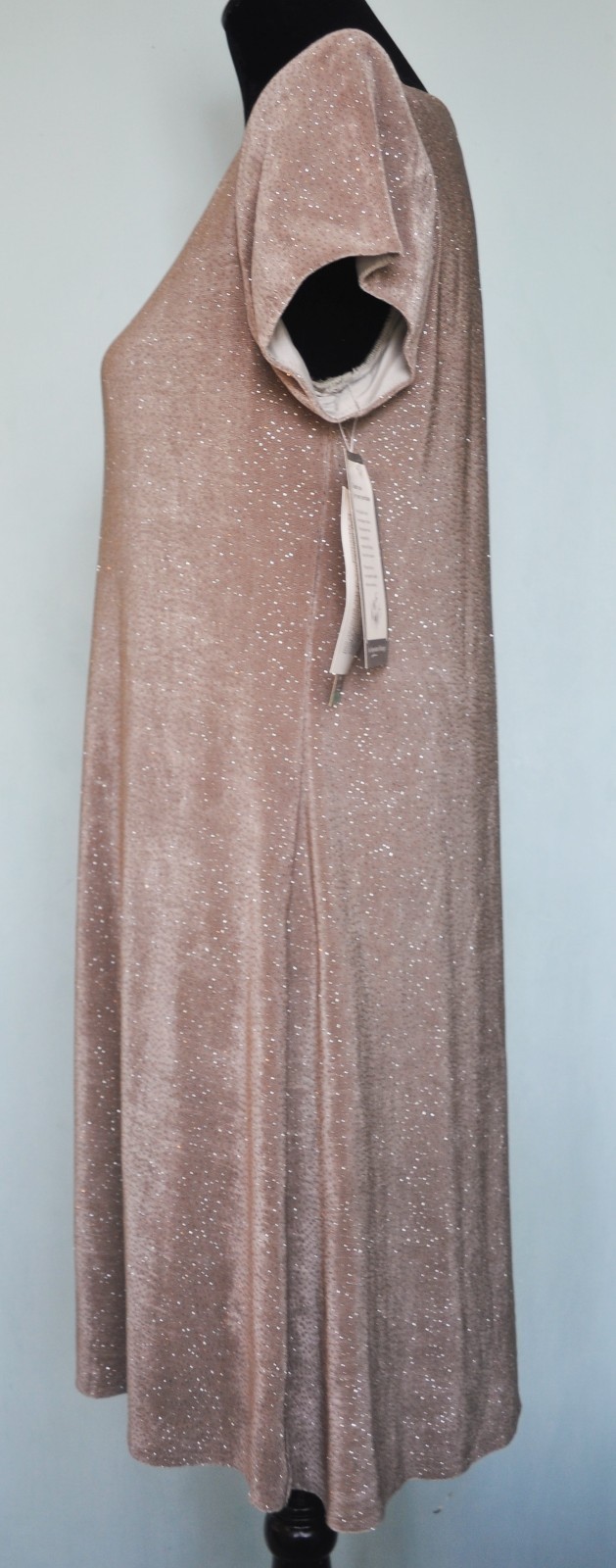 Vintage Jessica Howard Taupe Sparkle Swing Dress Size 10 NY $80 Original Price