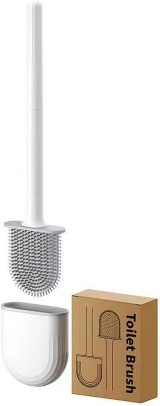 RV Toilet Brush, silicone toilet brush will not damage the toilet, wall mounted