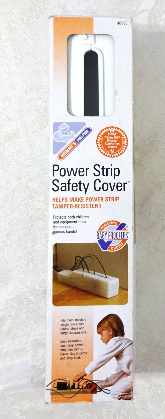 MOMMY'S HELPER POWER STRIP SAFETY COVER WHITE #40896