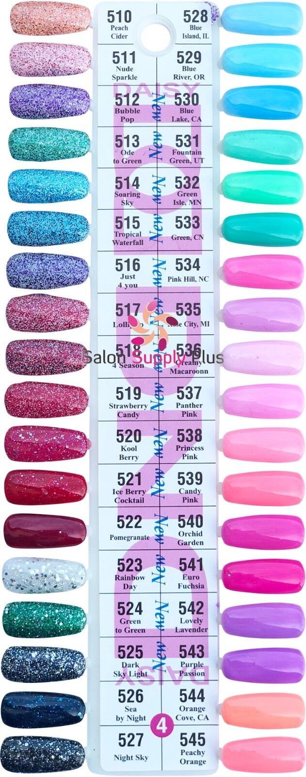 Dnd Gel Polish Color Chart