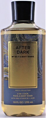 Bath & Body Works Men's AFTER DARK 3-1 Hair Face Body Wash Gel Shampoo 10oz