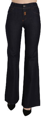 GALLIANO Jeans Синие расклешенные широкие джинсовые брюки с высокой талией s. W25 Рекомендуемая розничная цена 500 долларов США