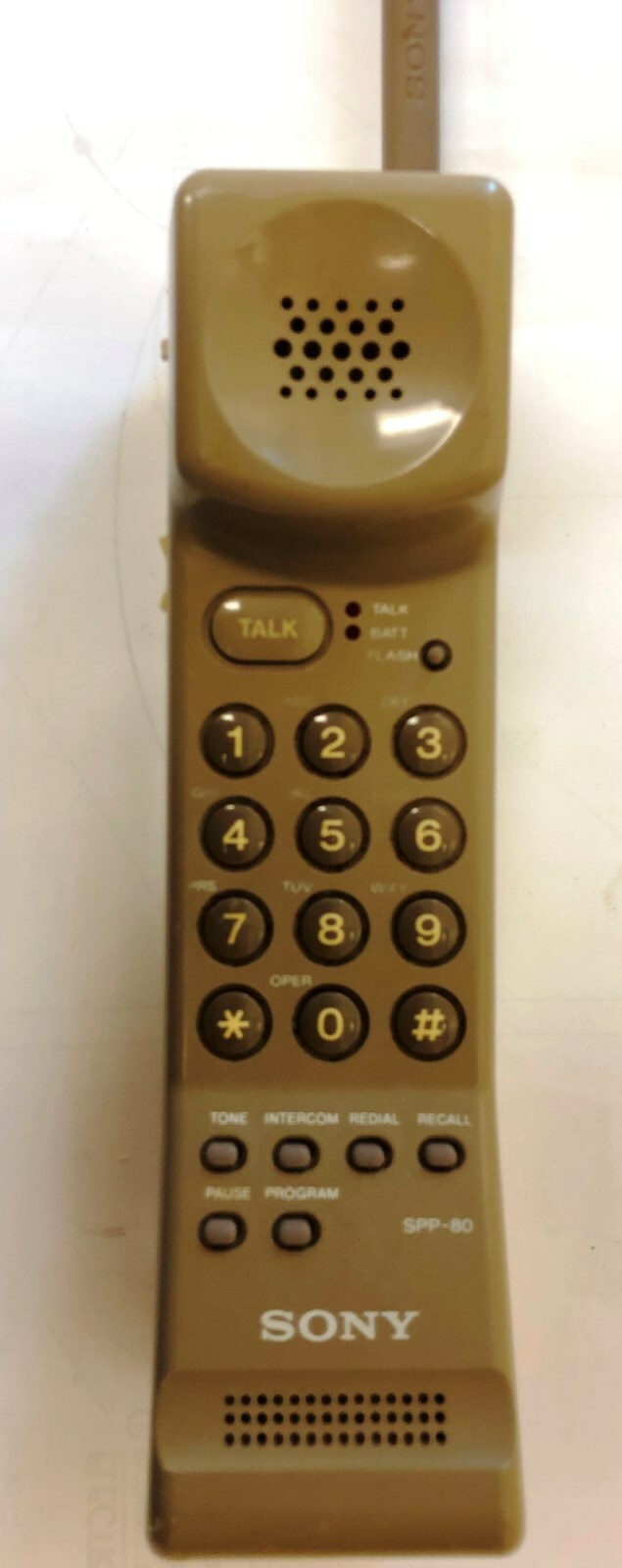 Vintage Sony Cordless Telephone SPP-80 Digital Cordless Phone WIth Manual