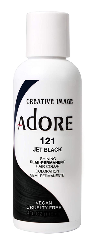 De Cabello Semi Permanente Jet Black Rápido Y Segura Fácil De Usar 4 Fl Oz