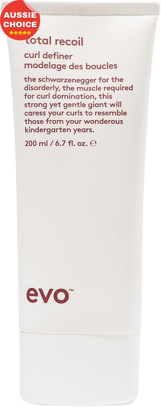 Total Recoil Curl Defining Cream 200ml Strong Hold Wavy Curly Coily Hair Vegan