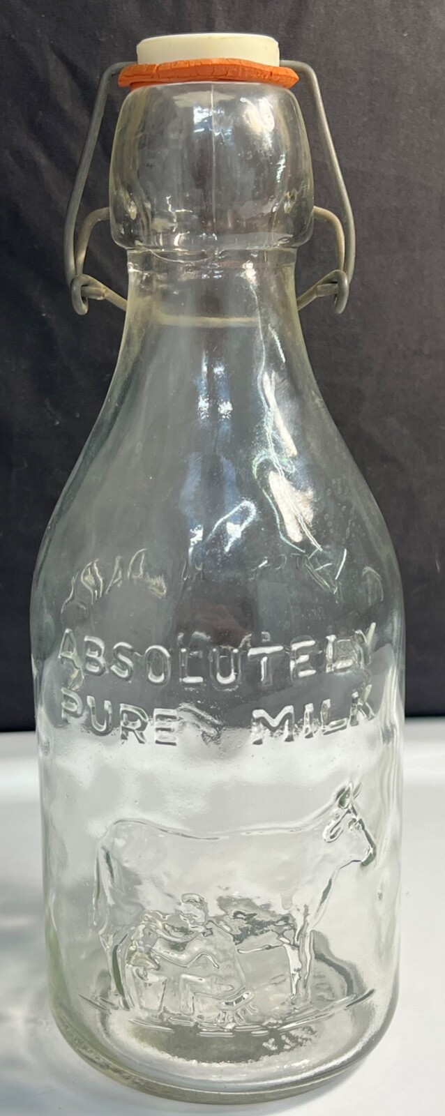 ミルクボトル　アンティーク　1890s Star Milk Bottle Vintage 1890 Large Glass Milk Bottle 18
