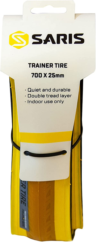 , Bike Trainer Accessory, Indoor Trainer Tire, 700X25C, Yellow