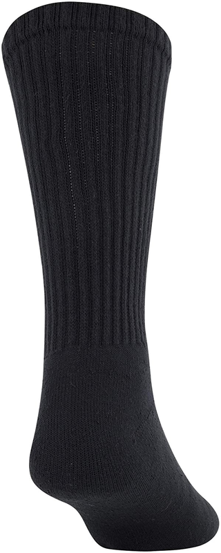 Gold Toe Mens Cotton Crew Athletic Sock black, 6-Pack Sock Size 13-15 shoe 12-16