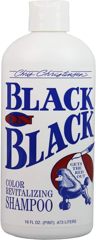 Chris Christensen Pet Shampoo, 16 Oz Black on Black Color Re