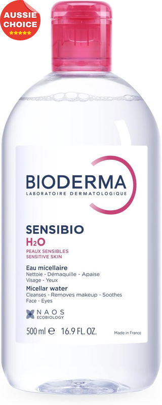 Sensibio H2O Micellar Water Makeup Remover Cleanser 500ml Soothing Skin