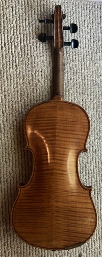 Antique Violin W/ Vuillaume Label Fine Flamed Back From Estate