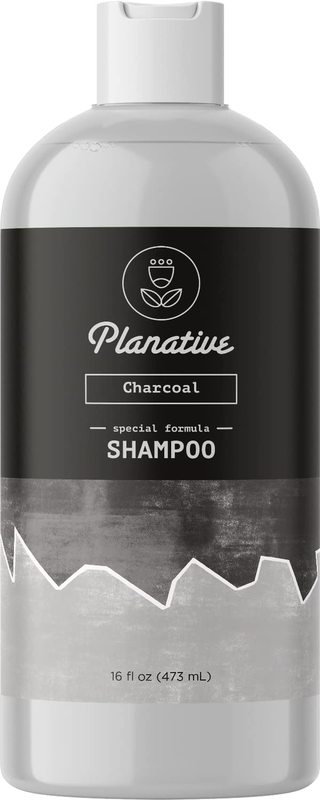 Activated Charcoal Shampoo for Oily Hair - Sulfate Free Clarifying Shampoo for B