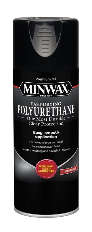 33050000 Fast-Drying Polyurethane, Warm Gloss, Clear, 11.5 Oz, (1 Piece,