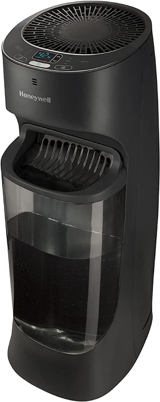 Honeywell Top Fill Digital Humidistat Tower Humidifier, Blac