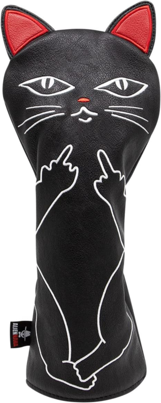 Golf Club Headcover Cute Cat Golf Wood Head Covers Embroidery Driver Cover 3 Woo