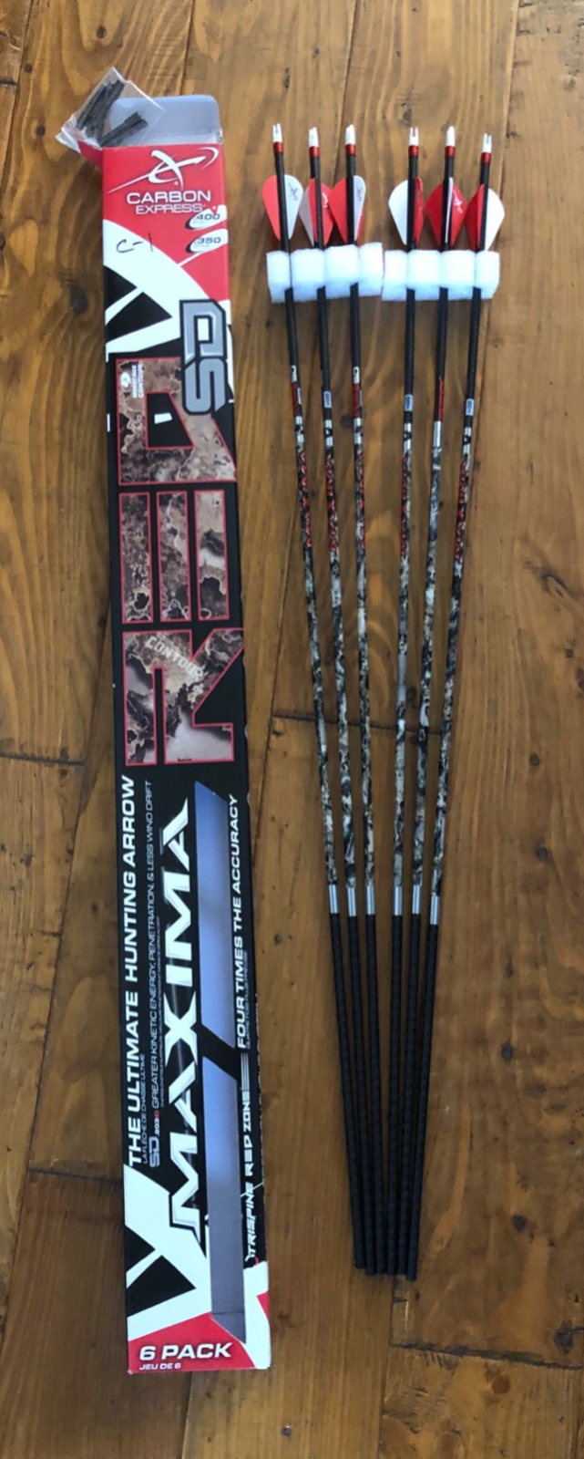 Carbon Express Arrows Maxima RED Contour SD in Mossy Oak 6-P