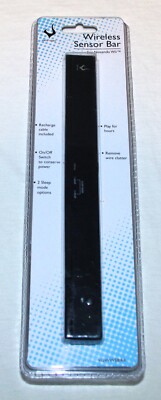 NEW Sealed VERGE Black Wireless Sensor Bar for Nintendo Wii