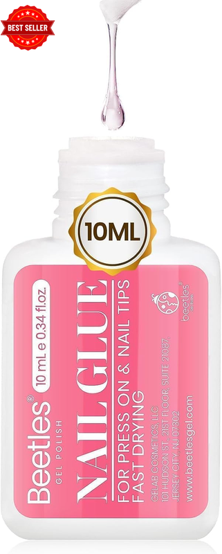 Beetles 10ML Super Strong Nail Glue for Press Ons, Nail Tips, Acrylic Nails