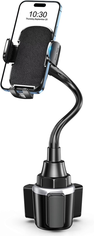Car Phone Holder, Dual 360° Rotate Gooseneck Cup Holder Phone Mount for Car, Fle