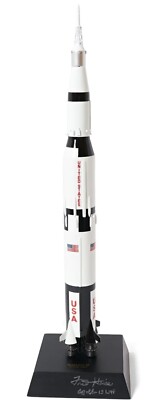 Fred Haise Signed 1:200 Scale Saturn V Rocket Model of His Apollo 13 Rocket