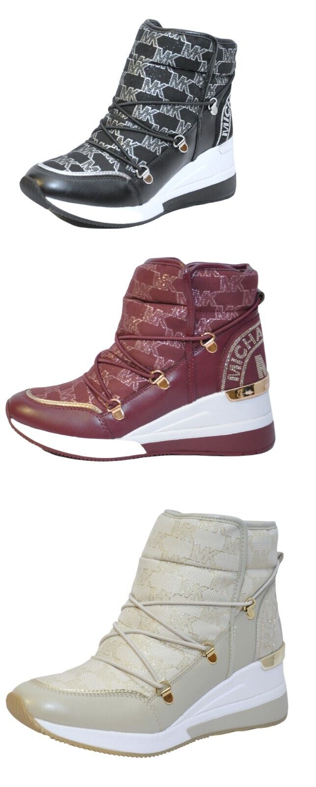 Michael Kors Lula MK Signature Outline Jacquard Boot Michael Kors Lula MK Signature Outline Jacquard Boot