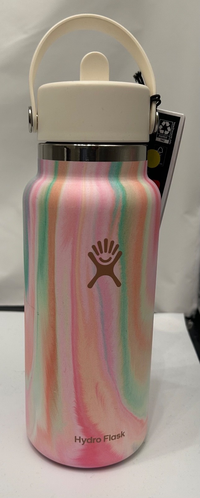 NEW HydroFlask 32 oz. Wide Mouth Bottle w Flex Straw Cap