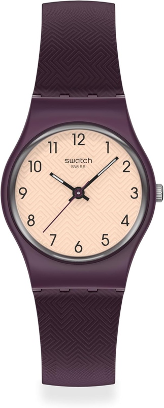 Swatch Womens Casual Watch Purple Polymer Quartz Repeat Chic