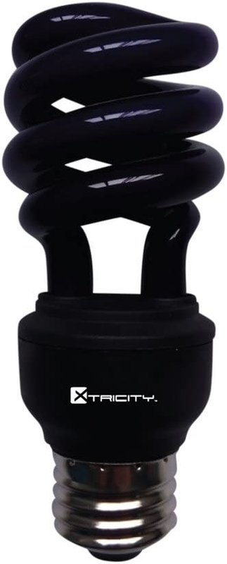 CFL Compact Fluorescent Black Light Bulb Colored Light Bulb T2 Spiral, 13W (60 W