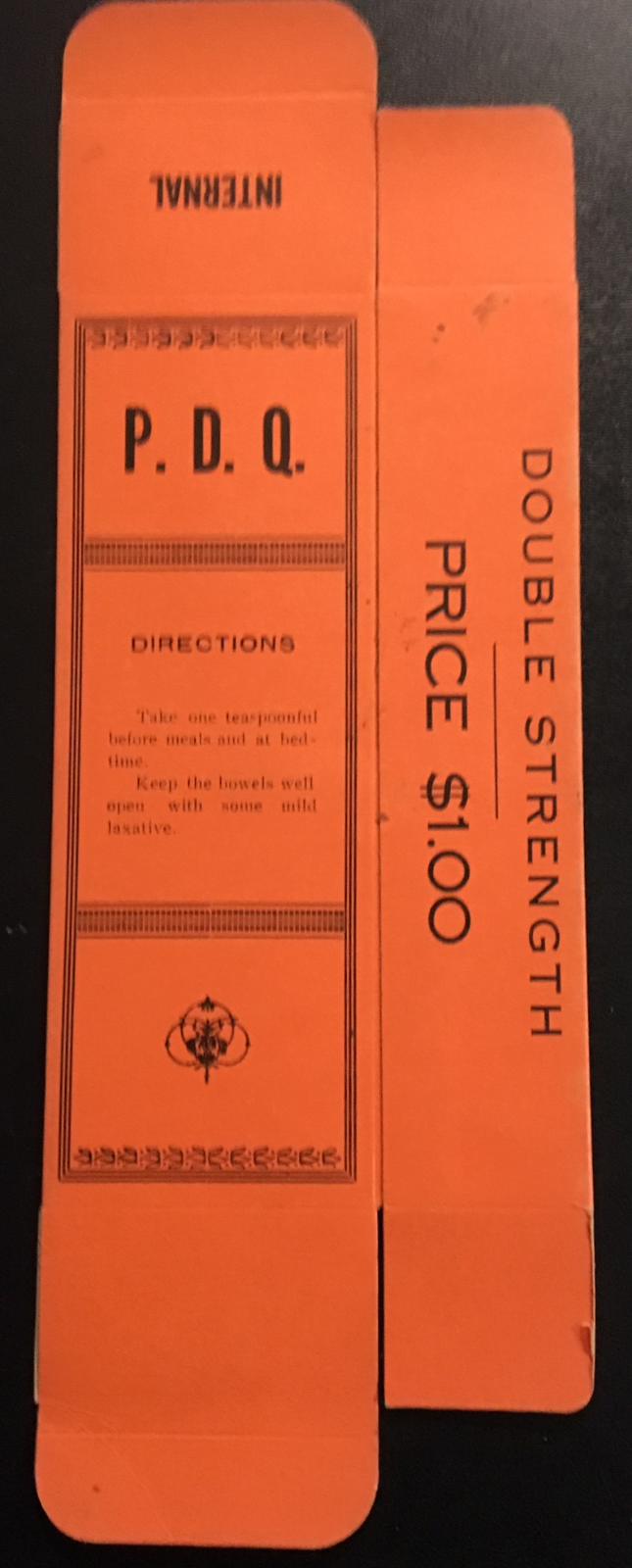 1930's or Earlier P.D.Q. Remedy Box Unused “ONLY Three”