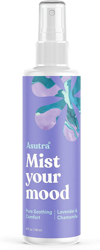Lavender & Chamomile Essential Oil Blend, Aromatherapy Spray, 4 Fl Oz | for Face